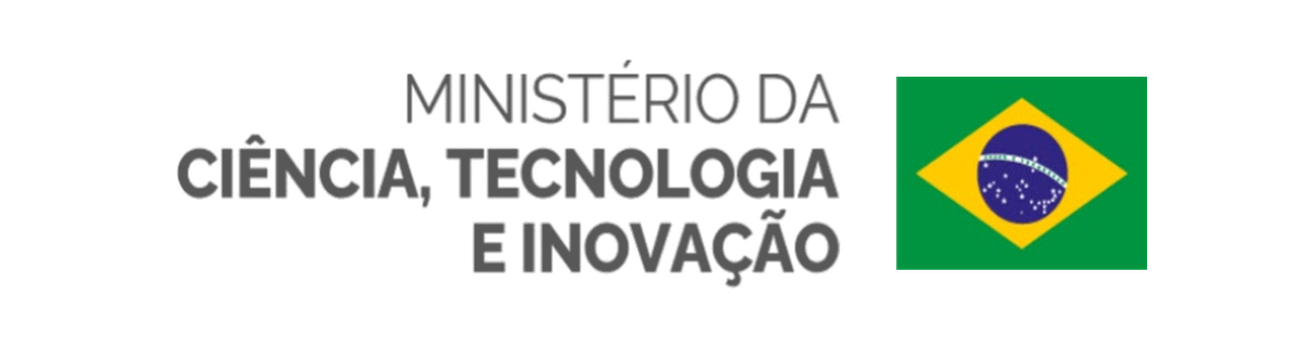 Ministério da Ciência, Tecnologia e Inovação — MCTI, com a bandeira do Brasil